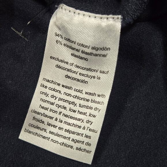 Tommy Hilfiger Wom XL Navy Blue Diagonal Colorblock Long Sleeve Polo Shirt EUC - Picture 7 of 10